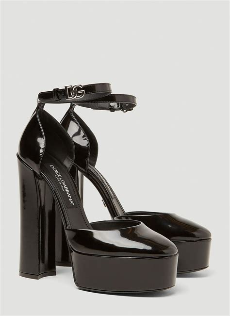 dolce gabbana block heels|dolce gabbana platform heels.